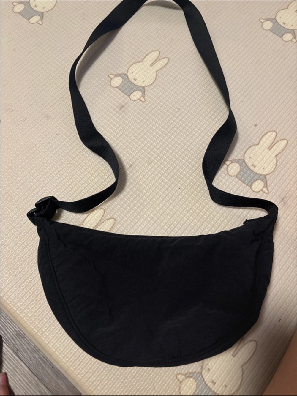 Uniqlo Black Crescent Crossbody Bag